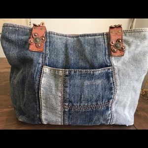 Patricia Nash 🌸 Denim Patchwork Handbag
